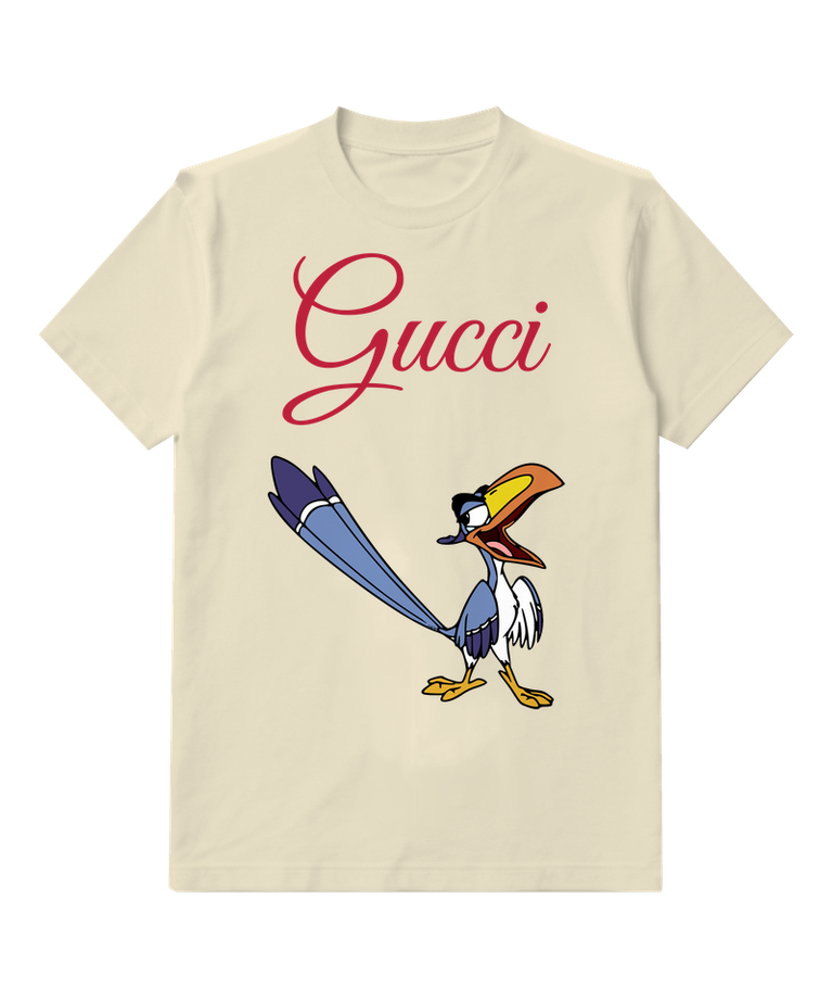 Ivory Long Tail Hornbill Graphic T-Shirt - front product view