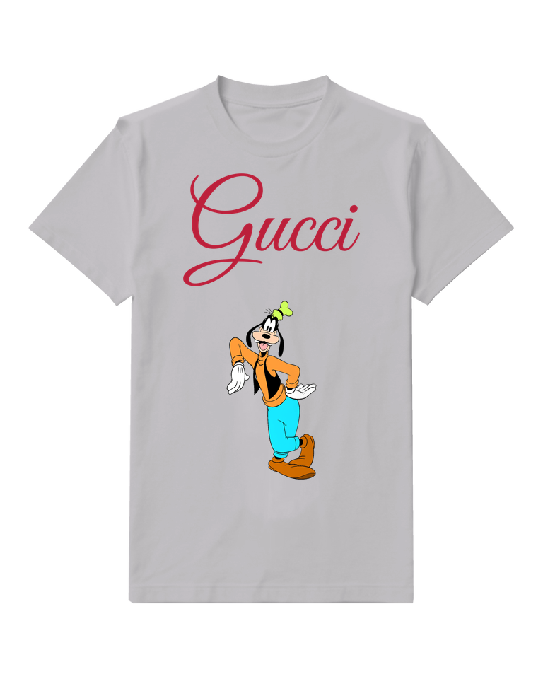 Light Gray Goofy In Playful Stance Graphic T-Shirt - front product view
