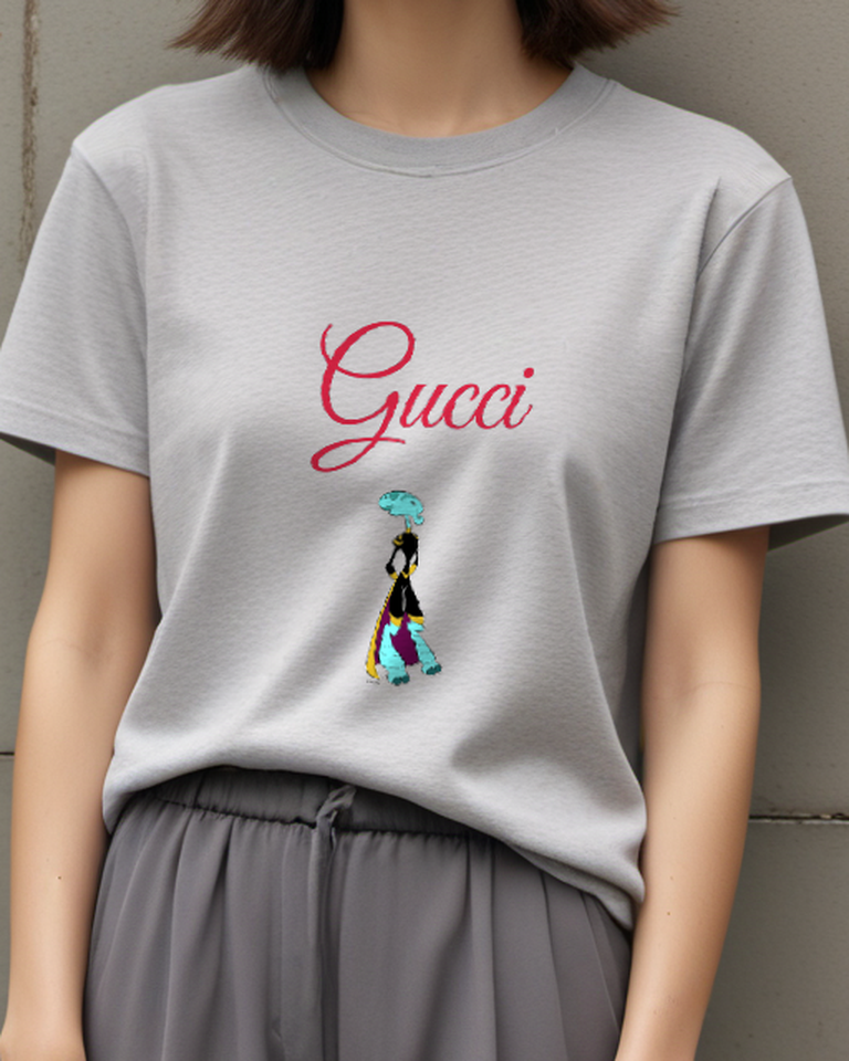 Light Gray Grand Councilwoman Standing Tall Graphic T-Shirt - model wearing view