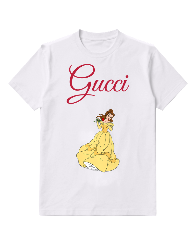 White Belle In Yellow Gown Holding Rose Graphic T-Shirt - front product view