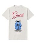 Light Gray Jack Skellington Standing Upright Crew Neck Graphic T-Shirt - front product view