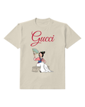 Ivory Mulan Seated Fan Held High Graphic T-Shirt - front product view