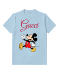 Sky Blue Marching Fist Mouse Graphic T-Shirt - front product view