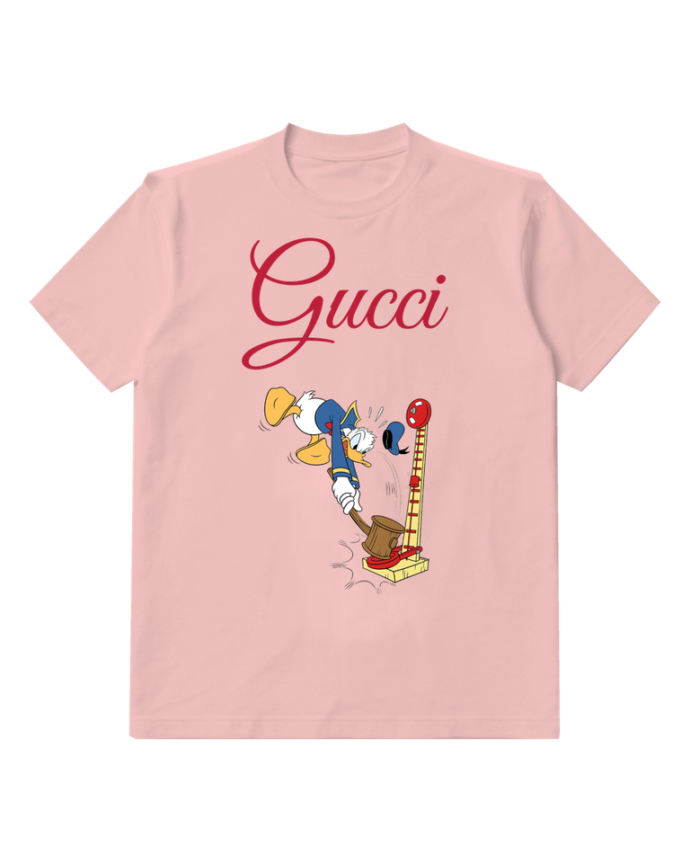 Blush Pink Meerkat Tropical Perch Graphic T-Shirt - front product view